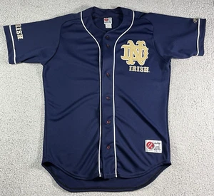 Notre Dame Jersey Mens Large Rawlings Vintage 90s Irish Baseball Made USA - Picture 1 of 10