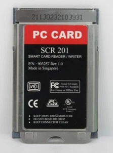 SCR201 Smart Card Reader / Writer PC Card SCM Microsystems - Picture 1 of 9