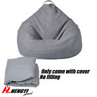 Large Bean Bag Couch Sofa Chair Cover Lazy Lounger Cover Adult Kids More Color