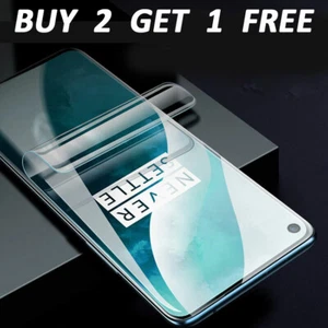 Screen Protector For OnePlus 9RT 10 Pro 7T 6 9T Nord 2 Ace Hydrogel Film - Picture 1 of 33