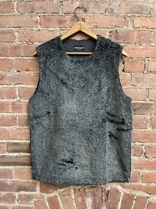 Emporio Armani Men's Faux Shearling Vest, Size 52, Italy - Picture 1 of 11