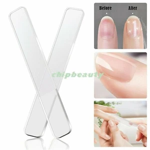 Lima de uñas de cristal de vidrio de 4,75" con estuche profesional Mani - lima de pedicura - Imagen 1 de 8