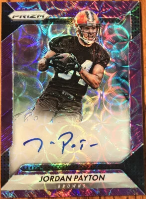 2016 Panini Prizm Rookie Autographs Prizms Purple Scope Jordan Payton #’d 26/99 - Image 1 of 4