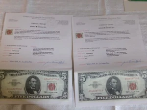 1963-A Series A18041226A $2/$5 Red Seal United States Note–Historical Jefferson - Picture 1 of 2