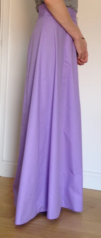 Handmade Edwardian style A-line 6 panels ladies Skirt, full length, black, new - Image 1 of 1