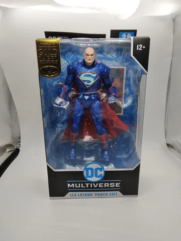 DC Comics Multiverse Gold Label Lex Luthor Power Suit Action Figure Exclusive Cover