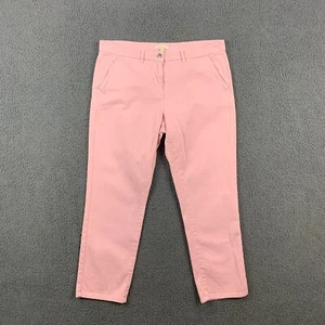 BARBOUR Trousers Womens UK 14 Pink Chinos Jeans Stretch Straight Leg Pockets - Picture 1 of 10