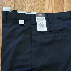 Pantalones de trabajo Dickies para hombre 34x29 negro mezcla de algodón LP537BK nuevos - Imagen 1 de 8