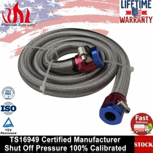 1526 3/8 pulgadas x 3FT Línea de combustible universal trenzado Kit Manguera Extremos Acero inoxidable US - Imagen 1 de 8