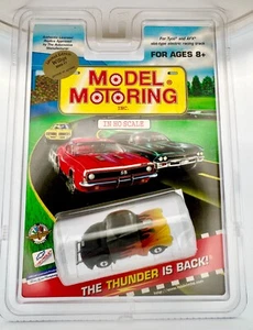 Model Motoring Willys Hot Rod, Ltd Edition, Black w/ Flames, ThunderJet Chassis - Picture 1 of 3