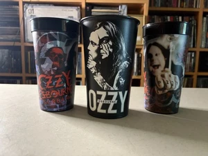 Ozzy Osbourne Scream Tour and No More Tours 2 Drinking Cups from the Shows - Picture 1 of 3