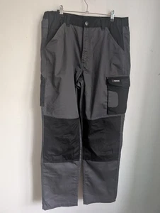 Parkside Black Grey Work wear Cargo Pants 35W 32L (T4) - Bild 1 von 8