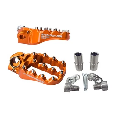 Fastway Evo Air Motorcycle Foot Pegs Kit Orange For GASGAS EX 450F 2021-2023 - Image 1 of 2