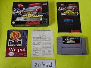Pro Quarterback SNES Super Nintendo Completo con caja/manual/póster/registro - Imagen 1 de 11