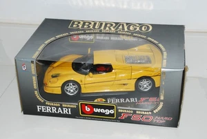 1:18 Bburago 1995 Ferrari F50 Hard-Top Yellow very good conditions original box - Picture 1 of 5
