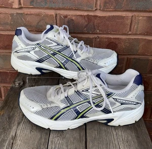 Asics Gel Strike 2 Shoes Women's Sz 10 Sneakers Navy Blue White Green T9D9N - Picture 1 of 15