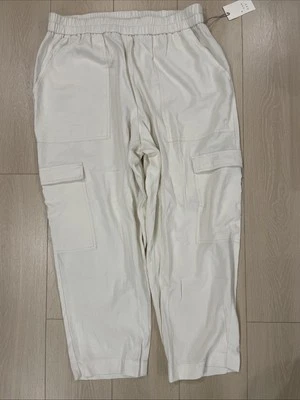 Pantalones cargo A New Day para mujer talla XXL crema pierna ancha Foto 1 de 4