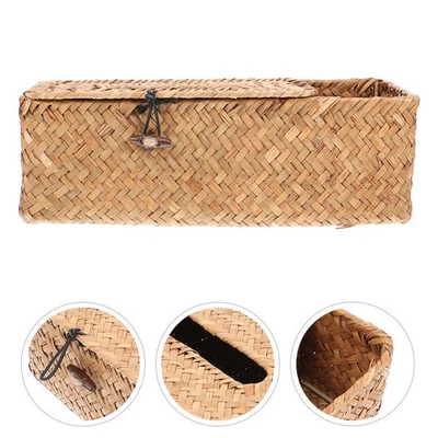  Multifunctional Tissue Box Cover Rectangular Vintage Case Container - Image 1 of 4