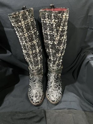 L'ARTISTE BY SPRING STEP TWEED BOOT - WOMEN'S- Size 38 - Image 1 of 4