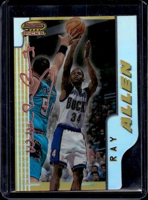 Bowman's Best Ray Allen Picks 1996-97 refractor novato RC #BP5 Bucks Foto 1 de 2