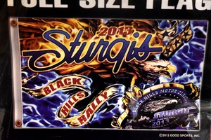 2013 Black Hills Rally Officially Licensed Sturgis SD (Motorcycle) Flag 3'x 5ft - Picture 1 of 3