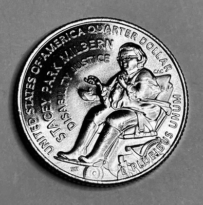 2025 D Stacey Park Milbern Uncirculated Quarter from Mint Roll - Image 1 of 2