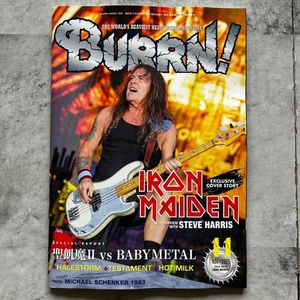BURRN Nov 2025 feature- IRON MAIDEN Japanese Heavy Music magazine Japan - Picture 1 of 7