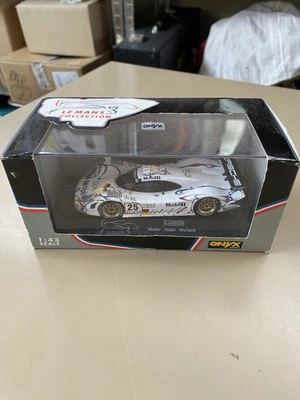 1:43 Porsche 911 GT1 Mobil #25 Le Mans 1998 Muller Alzen lana pressofusa bianco - Immagine 1 di 4
