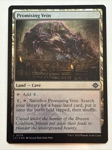 Magic The Gathering The Lost Caverns of Ixalan Promising Vein Foil 0279 casi nuevo - Imagen 1 de 2