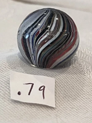 German Shrunken Joseph’s Coat Eod marble faceted pontils  - Image 1 of 4