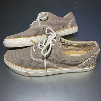 Tommy Bahama Ron Corredor Barco Zapato Tenis Gamuza Perforado Almendra Para Hombre Talla 11 Foto 1 de 4