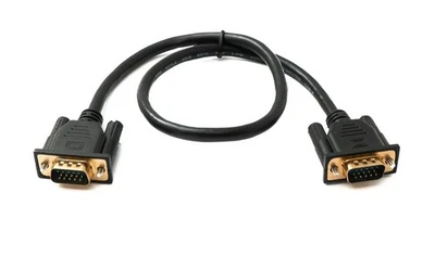 SYSTEM-S D Sub15 cable 50 cm HD VGA 15 pin male to male DB15 - Image 1 of 4