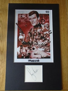 Roger Moore James Bond Autógrafo Auténtico Firmado Genuino - UACC / AFTAL - Imagen 1 de 2