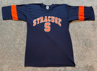 Syracuse Orangemen Logo 7 Vintage 90s 3/4 Sleeve Shirt No Flaws SZ Large / XL - Image 1 of 4
