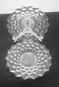 Fostoria American Line Salat Sandwich Teller klein Mitte Menge zwei 7 1/2 Zoll - Bild 1 von 19