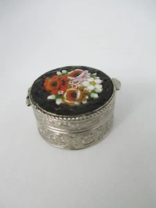 Vintage Mosaik Millefiori Dose Pillendose Mikromosaik Made in Italy - Bild 1 von 8