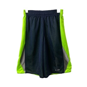 Boys Medium Mesh Shorts Champion Blue and Green Elastic Waist Athletic - Picture 1 of 4