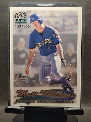 Pacific Paramount Baseball #18 Matt Williams 1999 holograma dorado/199, Diamondbacks Foto 1 de 4