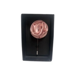 New in box Men Suit brooch chest Rose flower lapel pin formal wedding Dusty Pink - Picture 1 of 2