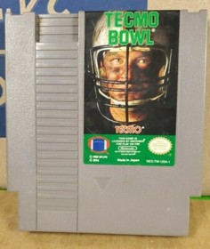 Vintage 80's Tecmo Bowl NES 1989 NES-TW-USA-1 Tested Works Cartridge Only