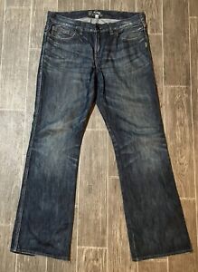 Silver Craig Boot Cut Blue Jeans Easy Fit Mens 33x32 Dark Wash Relaxed