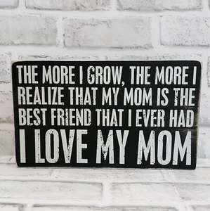 Letrero de caja motivacional primitivos de Kathy I Love My Mom - Imagen 1 de 9