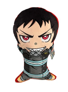 Fire Force Shaped Pillow NEW Shinra K 20x12" (Seam unsewn by material tag) See p - Picture 1 of 12