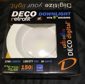 Deco Lighting LED Downlight retrofit fits 8" housing, 120-277V 2700 Lm 30 watts  - Picture 1 of 6