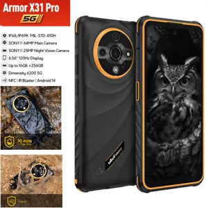 Global Ulefone Armor X31 PRO 5G telefono robusto Android 14 cellulare impermeabile sblocco - Foto 1 di 15