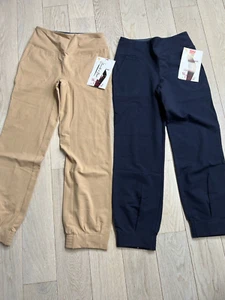 Lot of 2 Women With Control XS Cotton Jersey Smooth & Sleek Cuffed Ankle Pants - Picture 1 of 6