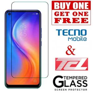 2 Pack Tempered Glass Screen Protector For TCL  10 5G 10L 20 R 5G Tecno Spark 5 - Picture 1 of 6