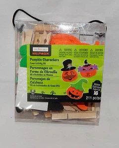 Halloween Pumpkin Characters Foam Activity Kit 211 pc By Creatology 4+Makes 13L - Picture 1 of 3