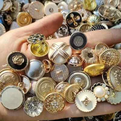 Vintage-now Estate Sale  Buttons Lot  Various Sizes Shapes Colors Types Usable - Image 1 of 4
