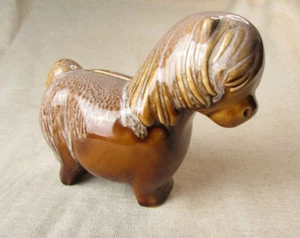 Vintage Ceramic 'Chunky Chappy' Cartoon Style Brown Horse Money Bank - Picture 1 of 7